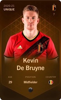 2021 RBFA Unique Kevin De Bruyne Sorare NFT (#1/1)